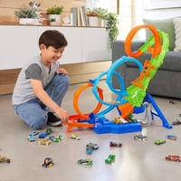 Писта Mattel Hot Wheels 4-Loop Crash-Out, HXR70