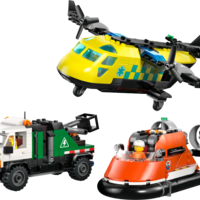LEGO® City Самолет сервизен камион и лодка на въздушна възглавница ремикс 60505