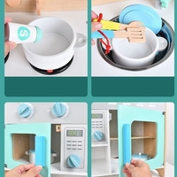 Дървена детска кухня Raya Toys Blue & White