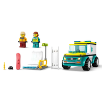 LEGO® City Линейка за спешна помощ и сноубордист 60403