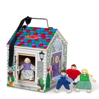 Дървена къща Melissa and Doug с 4 врати 2505