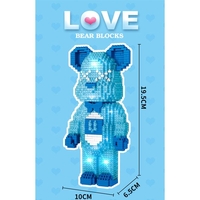 Raya Toys Конструктор Мече Син, светещ, 1469 ч.