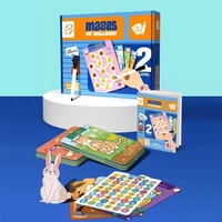 Образователни карти с маркер Raya Toys Learn and Practice Логика ниво 2, 25 броя