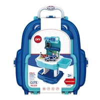 Raya Toys Конструктор в трансформираща се раница Полиция, 204 ч.