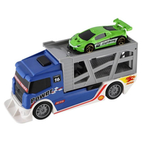Детски камион автовоз Raya Toys Син с количка