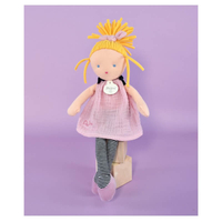 Мека кукла Doudou Les Doucettes Ines Rose 30см