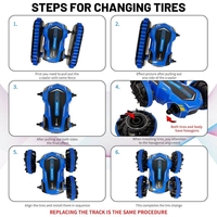 Каскадьорска кола с дистанционно Raya Toys Amphibious Stunt Vehicle