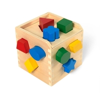 Дървен сортер Melissa and Doug Куб с форми 575