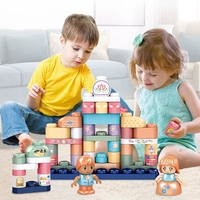 Raya Toys Конструктор Приказка, в кутия с колела, 60 части