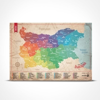 Скреч карта България - Класик