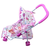 Количка за кукли Raya Toys, триколка с бебе