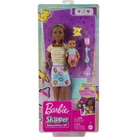 Кукла с бебе Mattel Barbie Skipper Babysitters и аксесоари