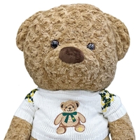 Плюшено мече Raya Toys с пуловер, 80 см