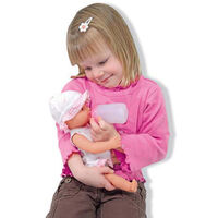 Кукла бебе Melissa&Doug Mine To Love Ани с шише, гърне и биберон 14880