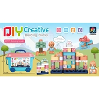 Raya Toys Конструктор Приказка, в кутия с колела, 60 части