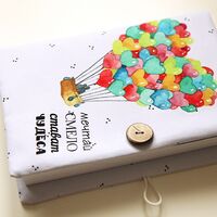 Подвързия за книга - Мечтай смело - балон