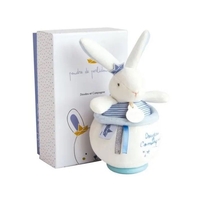 Плюшена играчка Doudou Lapin Matelot музикален заек 13 см, DC3520