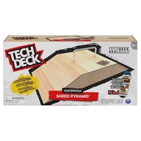 Игрален комплект Spin Master Tech Deck Real Wood, Рампа Shred Pyramid & фингърборд Blind