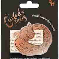 Метален книгоразделител Ъгълче - Бухалче