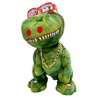 Интерактивна играчка Raya Toys Танцуващ, пеещ и повтарящ думи крокодил, 33 см