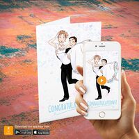 Поздравителна картичка iGreet - Булка и младоженец