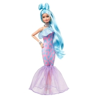 Кукла Mattel Barbie Extra Blue Hair Deluxe с домашен любимец и аксесоари, над 30 визии