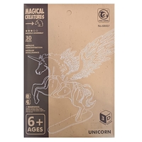 Дървен 3D пъзел Raya Toys Magical Creatures Еднорог, 44 ч.