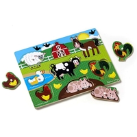 Дървен пъзел Melissa and Doug Ферма 19050