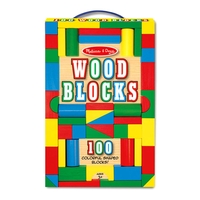 Melissa and Doug Дървени блокчета 100 броя 10481
