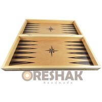 Комплект шах и табла Oreshak бук пирограф 34/34 см