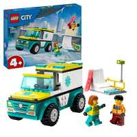 LEGO® City Линейка за спешна помощ и сноубордист 60403