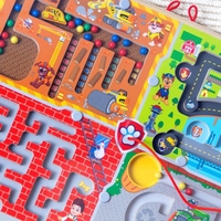 Дървен магнитен лабиринт Melissa and Doug Paw Patrol 4 в 1 33324