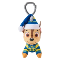 Плюшена играчка Spin Master Paw Patrol Winter Holiday Pups, с ключодържател, 10 см.