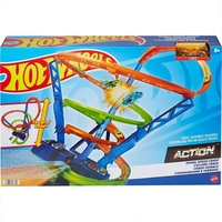 Детска писта Mattel Hot Wheels Spiral Speed Crash, с една кола