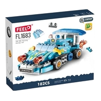 Конструктор 4в1 Feelo Police Car, 182 ч.