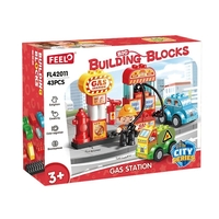 Конструктор Feelo City Series Бензиностанция, 43 ч.
