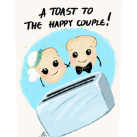 Поздравителна картичка iGreet - Happy Toaster