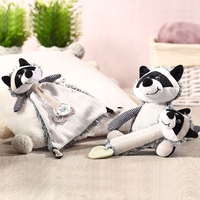 Плюшена играчка Babyono с клипс за залъгалка Роки 747
