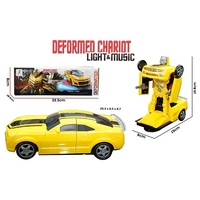 Кола-робот трансформер Raya Toys Deformed Chariot със светлини и звуци