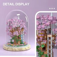 Конструктор Raya Toys Сакура - Небесна къща със светлини с купол, 1382 ч.