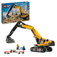 LEGO® City Жълт строителен екскаватор 60420