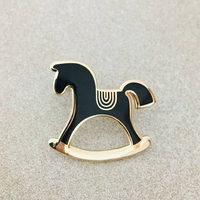 Емайлирана брошка за дрехи и аксесоари - Конче