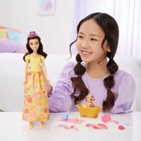 Кукла Mattel Disney Princess Бел, с кученце и аксесоари