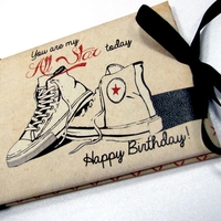 Луксозна картичка за рожден ден - All Star