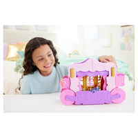 Комплект Mattel Disney Princess 2в1 Замък и Каляска, HWX17