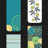 Магнитни книгоразделители - Book Time - Lemons and flowers