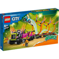 LEGO® City Stuntz Предизвикателство с камион за каскади и огнен обръч 60357