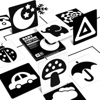 Бебешки карти за визуална стимулация Raya Toys, 0-12 м.