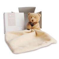 Плюшено мече за гушкане Doudou с кърпичка 10 см, 302