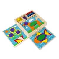 Дървени шаблони за редене в кутия Melissa and Doug 10528